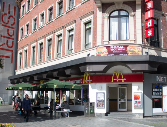 Das McDonald’s-Restaurant in Aachen (Holzgraben)