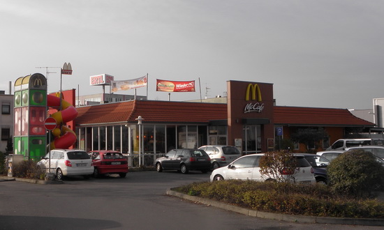 Das McDonald’s-Restaurant in Hallstadt