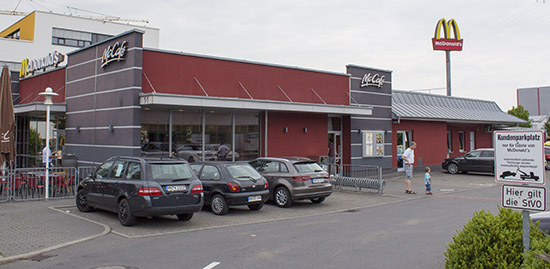 Das McDonald’s-Restaurant in Neckarsulm