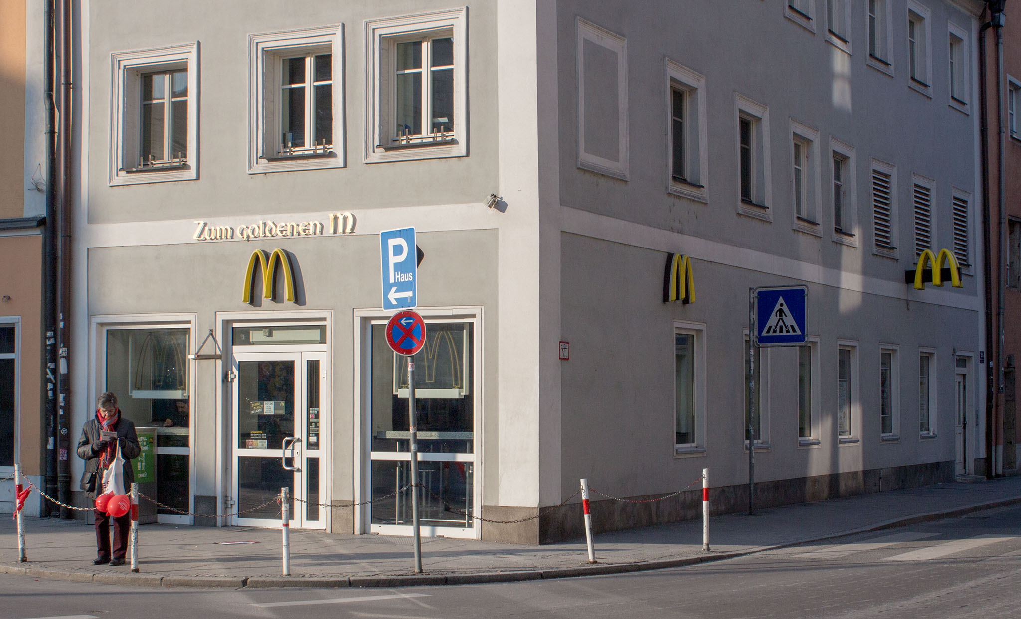 Das McDonald’s-Restaurant in Regensburg (Weißgerbergraben)