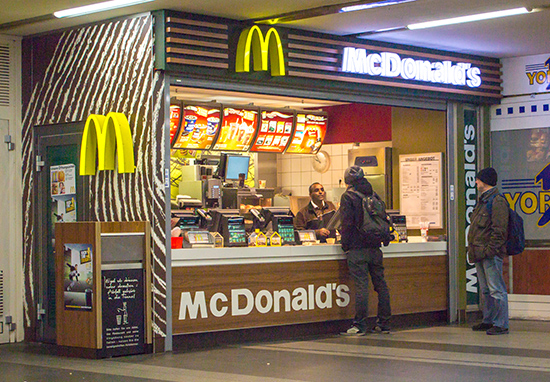 Das McDonald’s-Restaurant in Nürnberg (Hauptbahnhof II)