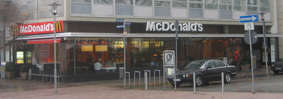 Das McDonald’s-Restaurant in Kassel (Treppenstraße)