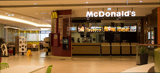 Das McDonald’s-Restaurant in Frankfurt am Main (Europaallee)