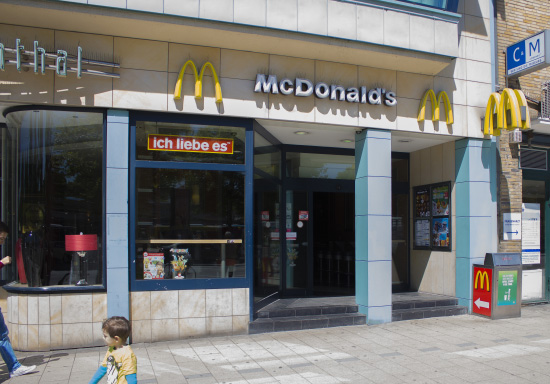 Das McDonald’s-Restaurant in Hamburg (Wandsbeker Marktstraße I)