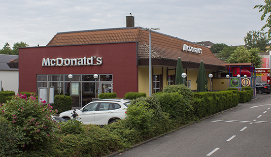 Das McDonald’s-Restaurant in Heilbronn (Happenbacher Straße)