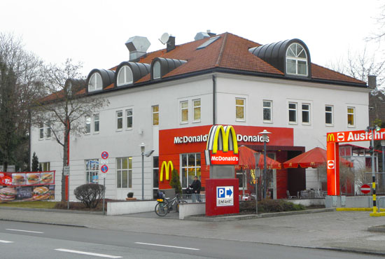 Das McDonald’s-Restaurant in München (Verdistraße)