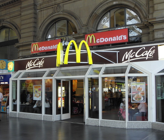 Das McDonald’s-Restaurant in Frankfurt am Main (Hauptbahnhof)