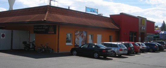 Das McDonald’s-Restaurant in Forchheim (Daimlerstraße)