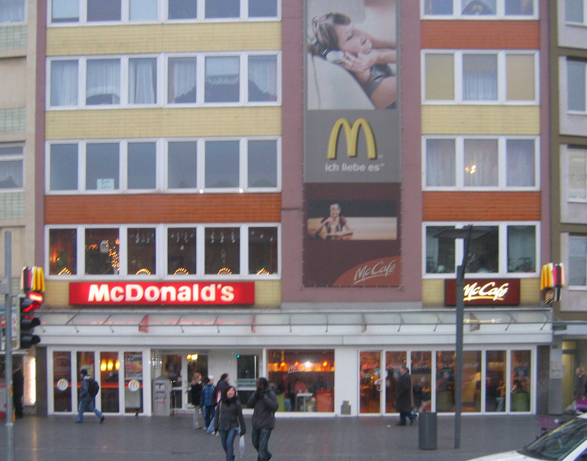 Das McDonald’s-Restaurant in Braunschweig (Bohlweg)