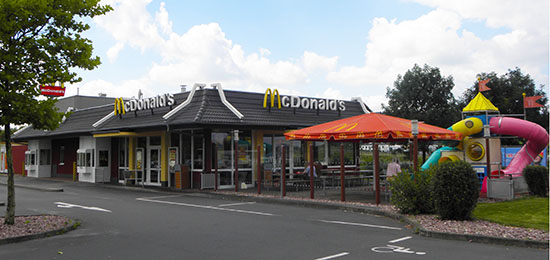 Das McDonald’s-Restaurant in Schlüchtern
