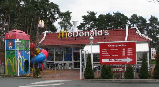 Das McDonald’s-Restaurant in Erlangen (Gundstraße)