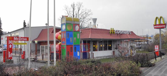 Das McDonald’s-Restaurant in Nürnberg (Haeberleinstraße)