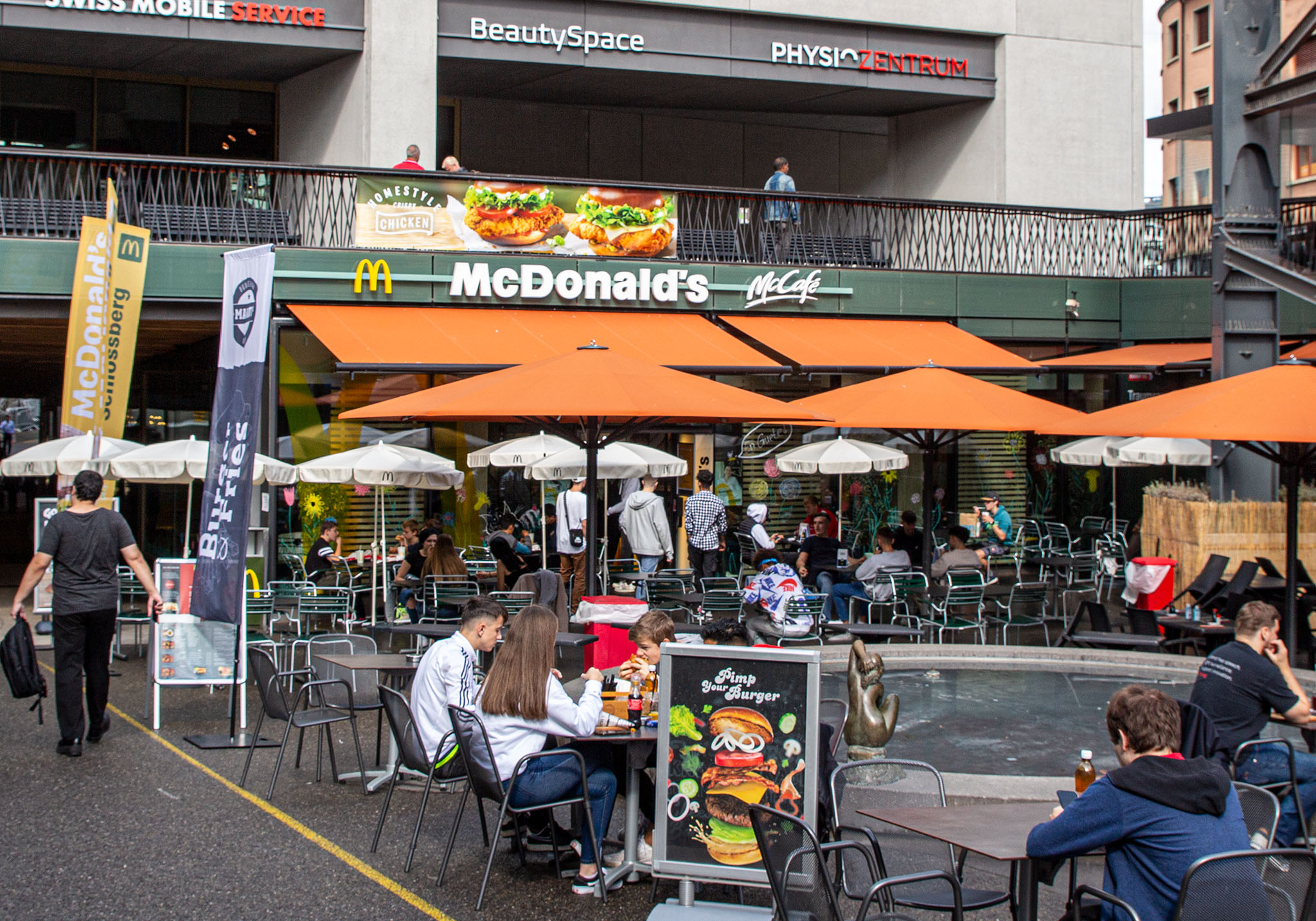 Das McDonald’s-Restaurant in Baden (Bahnhofstraße)