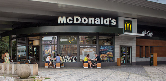 Das McDonald’s-Restaurant in Praha (Florenc)