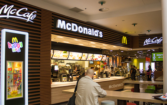 Das McDonald’s-Restaurant in Praha (NC Palladium)