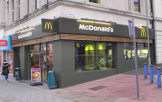 Das McDonald’s-Restaurant in Brighton (Western Road)