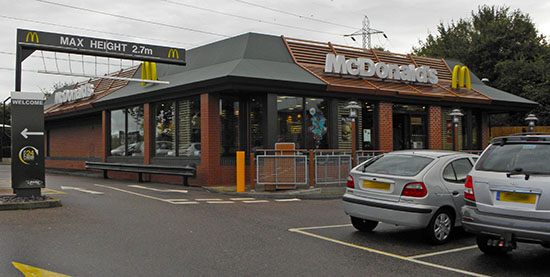 Das McDonald’s-Restaurant in Canterbury (Stour Retail Park)