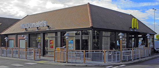 Das McDonald’s-Restaurant in Folkestone (Sainsbury's)